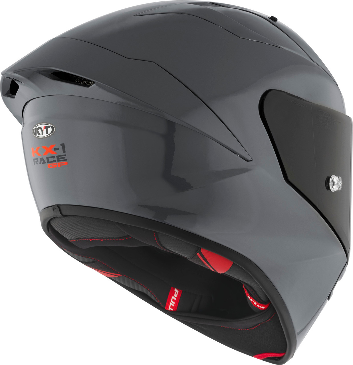 KYT KX-1 Race GP Plain GRL Grey Helmet - Speed Addicts